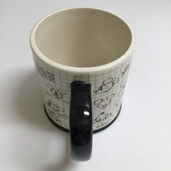 Disney Mickey Mouse Sketch Coffee Mug Cartoon Jumbo Tea Cup Big 16 oz Vintage - Picture 12 of 15